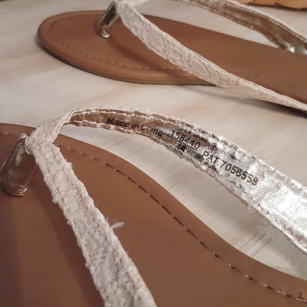 2 for $10 American Eagle, sandal, new, sz.10, lace - Picture 6 of 9